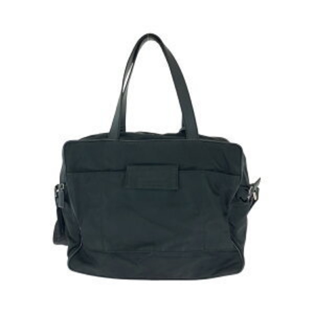 Prada Shoulder Black Triangular Briefcase Bag Bus… - image 2